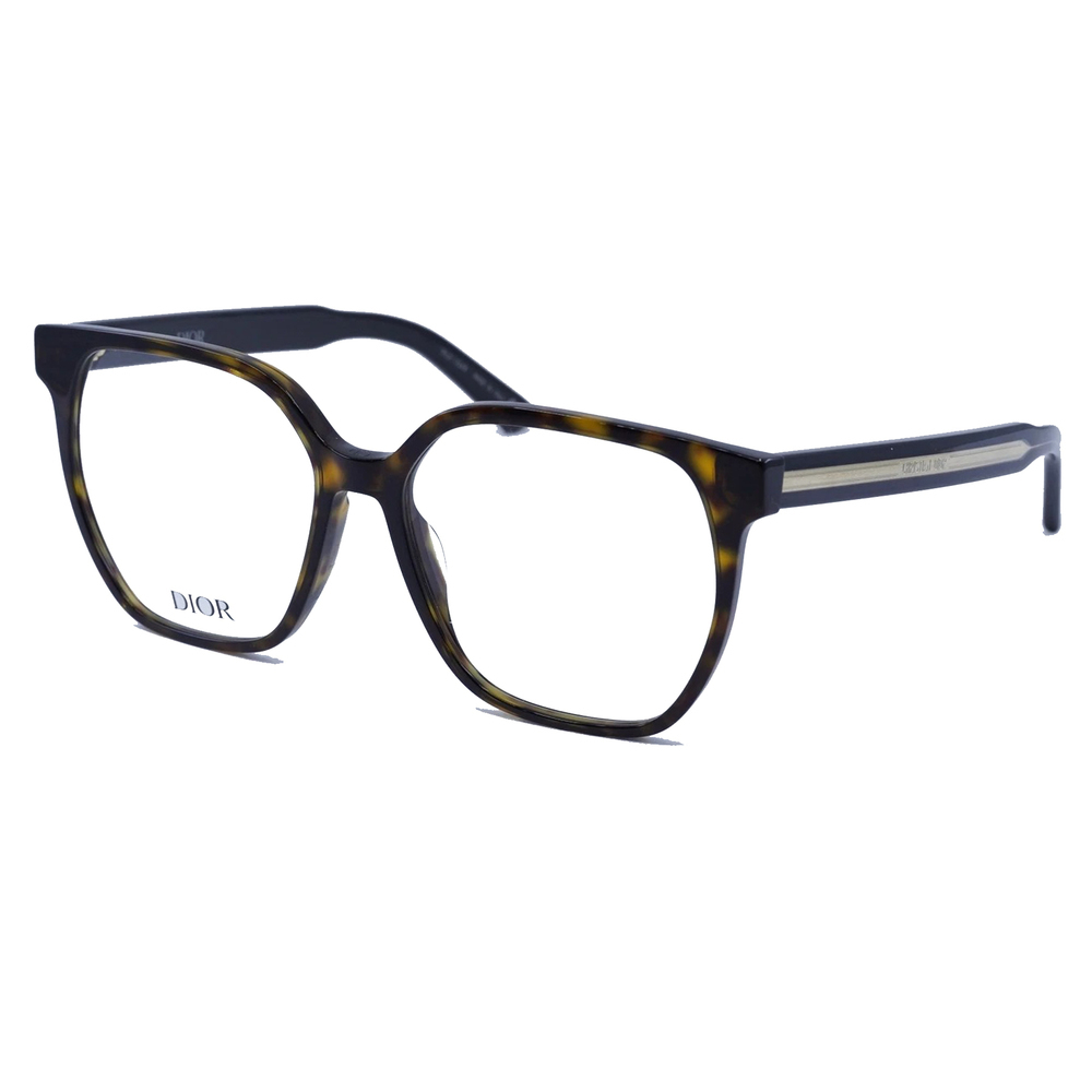 NWT Christian Dior CD50028I-052-56 Brown Square 56mm Eyeglasses
